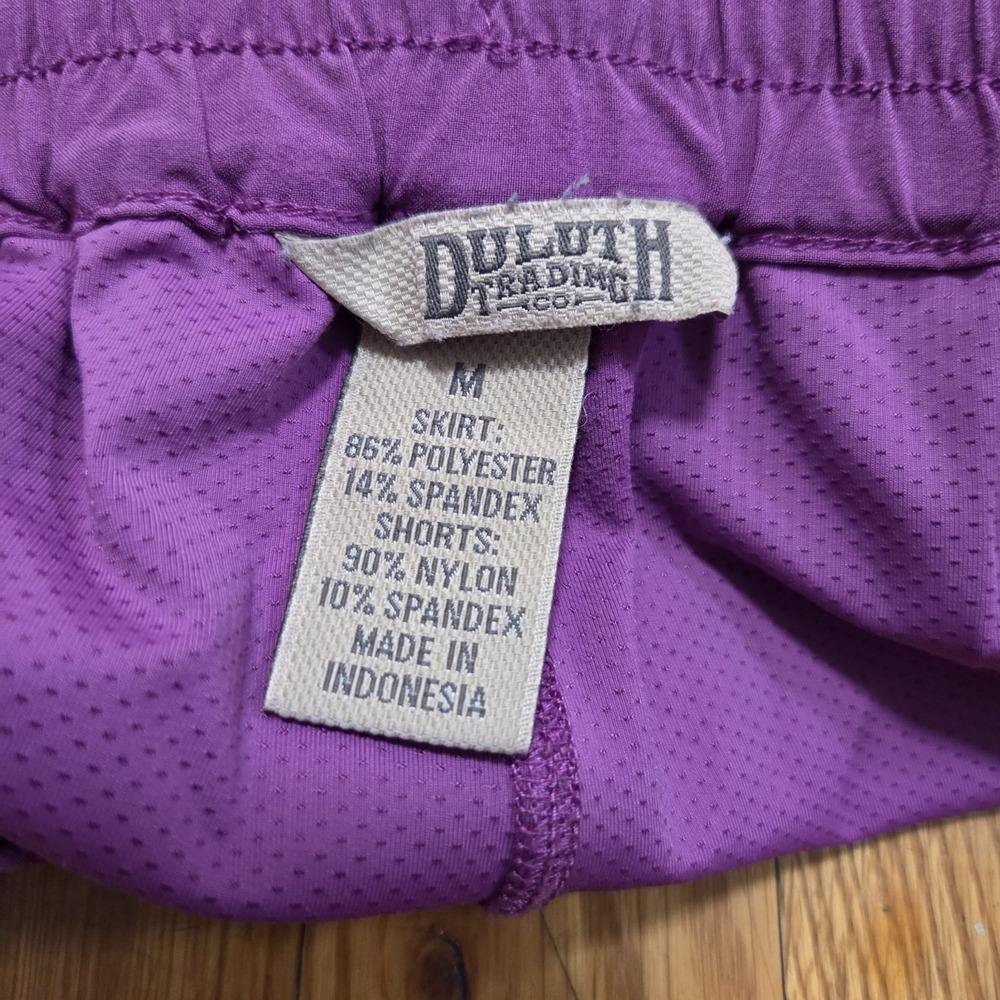 Duluth‎ Trading Company Women's Ultralite Performance Skort Activewear Purple M - Picture 6 of 9